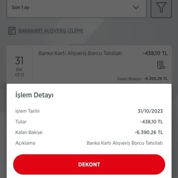 Ziraat Bankası Banka Kartı Alışveriş Borcu Tahsilat Tutarı