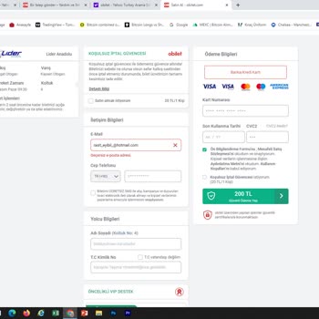 Obilet Kişisel Kupon Kullanırken Kayıtlı Mail İçin Geçersiz Hatası Alıyorum.