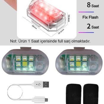 Ucak.solmazpazarlama.com Kumandalı Çakar Işık Eksik Gönderildi!