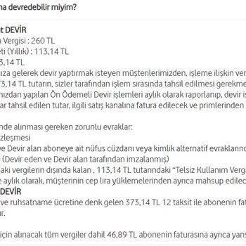 Vodafone Hat Sahibi Değiştirme Ücret Saçmalığı