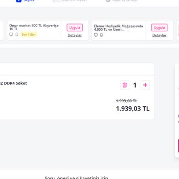Pazarama Sepet İndirimleri Gerçeği Yansıtmıyor
