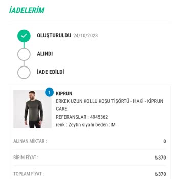 Decathlon Online Mağaza İade