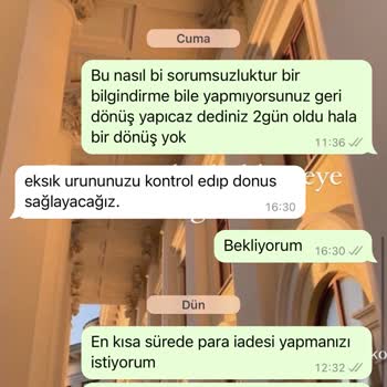 Bkmkitap Eksik Ürün Geldi Geri Dönüş Sağlanmadı