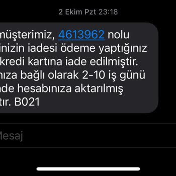 Wnt.com.tr İptal Sipariş Para İadesi