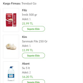 Trendyol Hızlı Market Teslim Edilmeyen Ürünün İadesi
