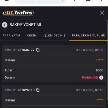 Elitbahis Ödeme Sorunu