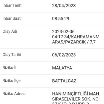 DASK Ödemesi Yapılmadı Eksik Yatırıldı