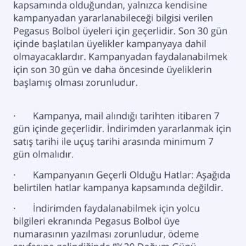 Pegasus Tüketiciyi Yanıltıcı Kampanya Bildirimi