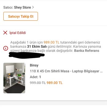 Shey Store Sihirli Masa Sorunu