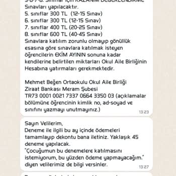 Milli Eğitim Bakanlığı (MEB) Okul Deneme Sınavı Ücreti