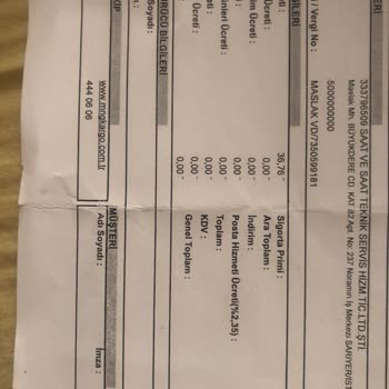Saat & Saat Firması Garantiye Gönderdiğim Saatimi Geri İade Etmedi
