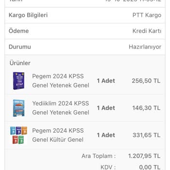 İndeks Kitap 12 Gündür KPSS Kitaplarım Hala Kargoya Verilmedi...