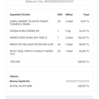 Migros Sanal Market Şikayet