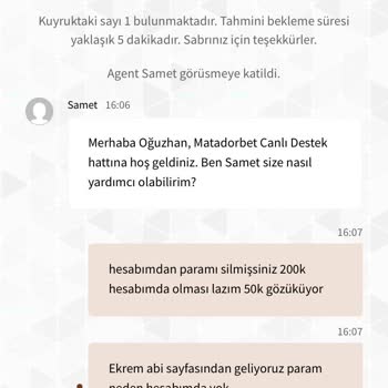Matadorbet Siteye Para Yatırıp Oynadım, Ödeme Alamıyorum!