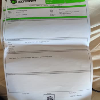 Monster Notebook Bilgisayar Açıldıktan Bir Süre Sonra Kapanıyor.