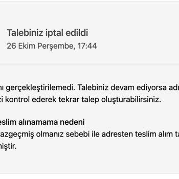 Hepsiburada Cayma Hakkı Süresini Atlamak İçin İade Talebimi İptal Etti