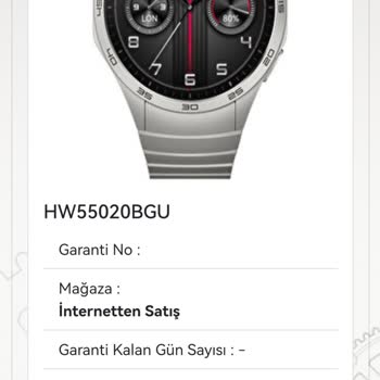 Saat & Saat Garanti Belgesi Gönderilmemesi