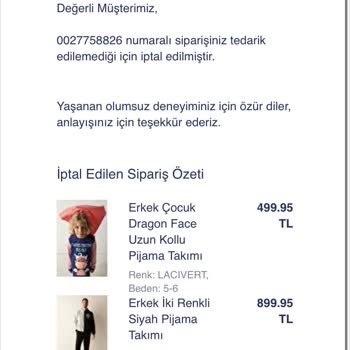 Penti Stok Hatası Mağduriyet