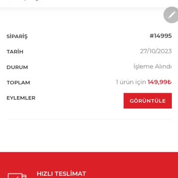 Audi Aksesuar Market Alınan Sipariş Kargoya Verilmedi