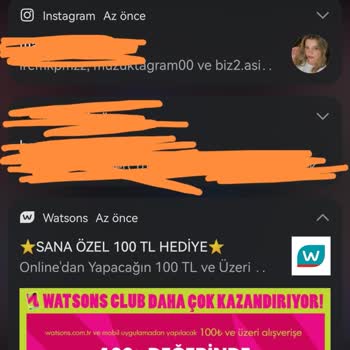 Watsons 100 TL Puanım Yüklenmedi