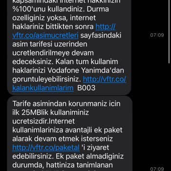 Vodafone'da Yaşadığım Sorunlar