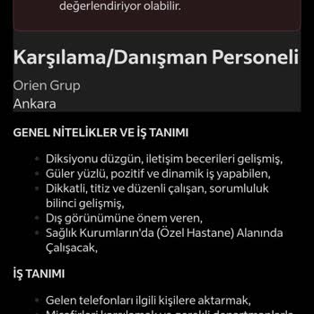 indeed İnternet Üzerinden İş İlanına Başvuru Sonrası Gelen Mesajla İlgili Şikayet