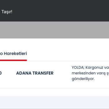 Aras Kargo Bir Türlü Gelmiyor