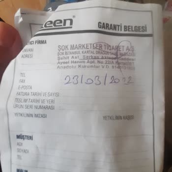Meksim Pazarlama Ürün Garantiye Gitti Gelmedi