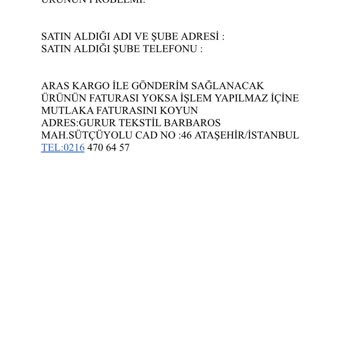 A101 İnternet Sitesinden Aldığım Stanley Marka Termosun Bozuk Çıkması