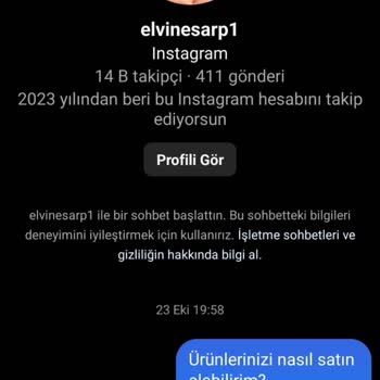 Elvinesarp1 (Instagram) Armine Eşarp Siparişi İle İlgili Sorun