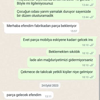 Bbutik Mobilya Çekmece Takılmadı Dolap Kırık Ve Oyalıyorlar 2 Aydır