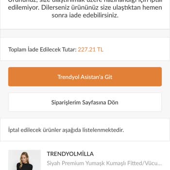Trendyol Milla Kargoya 20 Gündür Verilmeyen Ürün