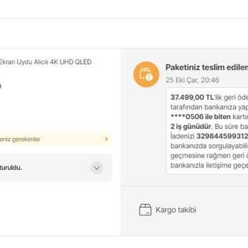 Hepsiburada Kampanyadan TV Aldım Hasarlı Teslimat Yapıldı Ve Zarar Etmem Önerildi!