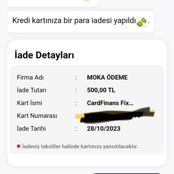 Pazarama Eksik Ücret İadesi