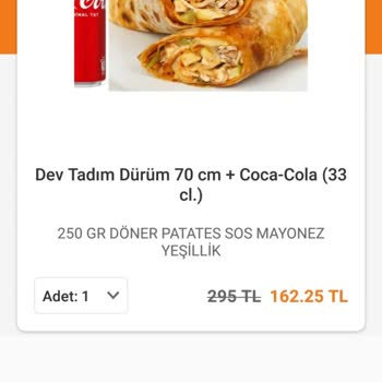 Trendyol Yemek / Zurna Mix İçerenköy Eksik Ürün Gönderimi Ve Aldatmaca