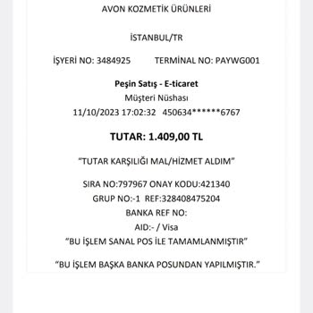 Avon Kozmetik Almadığım Ürün İçin Borcum Çıkıyor