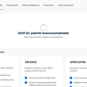 Digiturk Tod TV Satın Aldığım Ürün Paketlerimde Görünmüyor