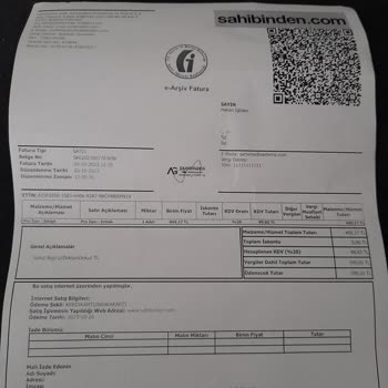 Sahibinden Faturanın Vergi Numarası Düzeltilmesi