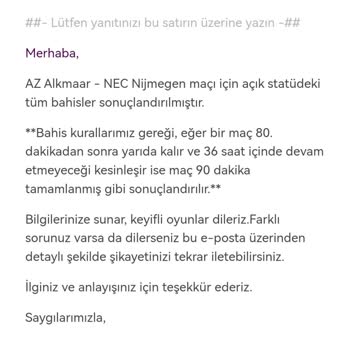 Bets10 Maçının 88. Dakikada Ertelenmesi