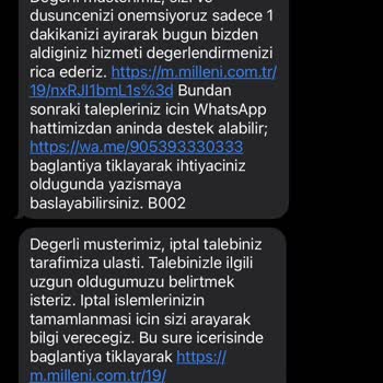 Millenicom İnternet Hizmetiyle İlgili Şikayet