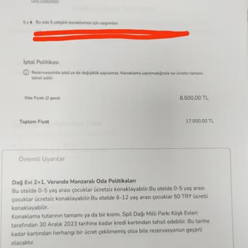 Odamax.com Rezervasyon İptali Ve Fiyat Güncellemesi