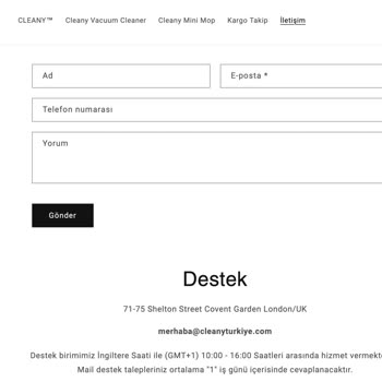 Cleany Türkiye Ücretini Aldığı Ürünleri Göndermiyor