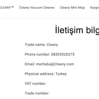 Cleany Türkiye Ücretini Aldığı Ürünleri Göndermiyor