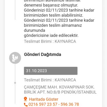 MNG Kargo Kaynarca Şubesi Kargo Teslimatı