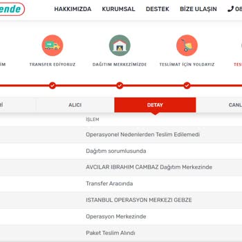 Kargomsende - Operasyonel Nedenlerden Teslim Edilemedi (keyfi Yani)