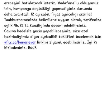 Vodafone Faturalı Hat Mağduru Oldum