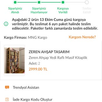 Trendyol Satıcıya Soru Soramama