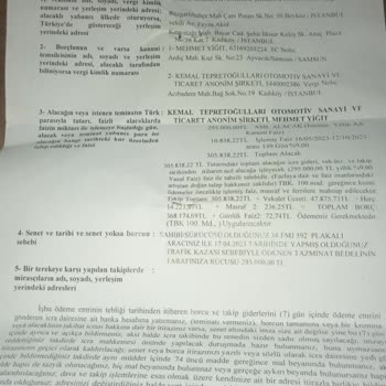 Sompo Sigorta Kaza Sonrası Ödenen Cezaya Rağmen Gönderilen İcra Dosyası