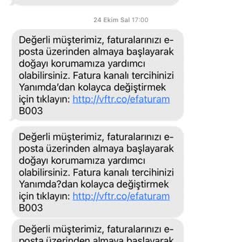 Vodafone Fahiş Fatura Ücreti!
