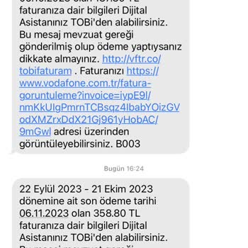 Vodafone Fahiş Fatura Ücreti!